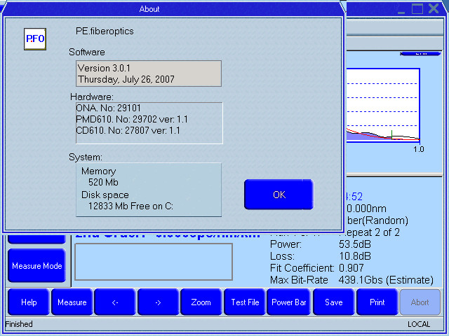Perkin Elmer ONA600 Optical Network Analyzer w/ CD610B Laser CD/PMD