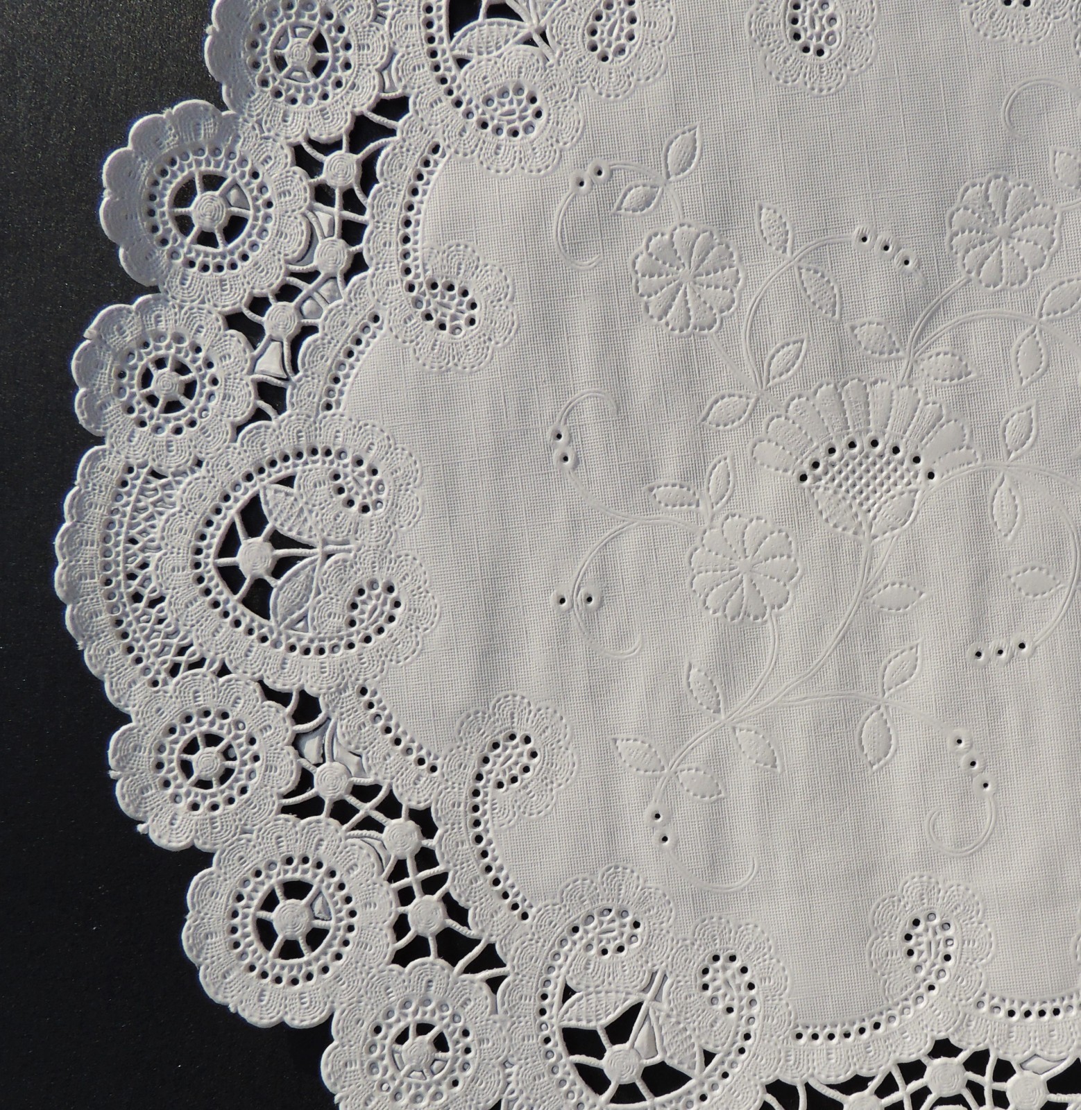 100 - 6" White FRENCH LACE Paper Doilies || White Paper Lace Doily