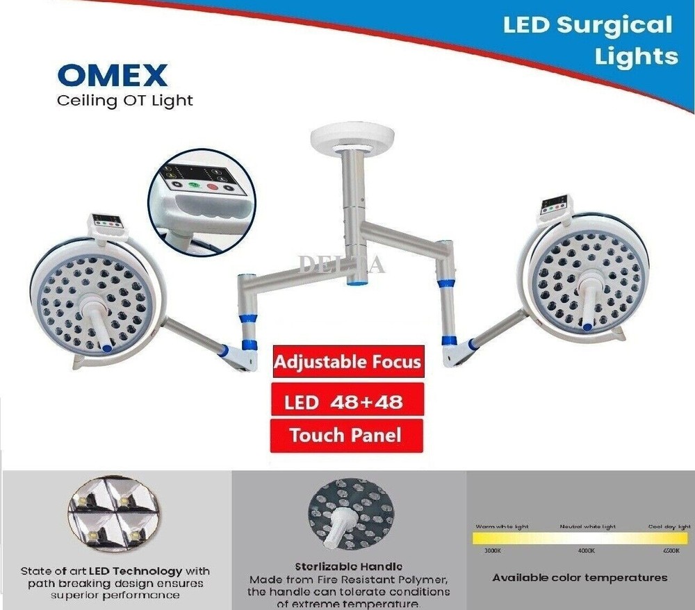 Double Dome Surgical LED OT Light For Surgery Examination OT Light