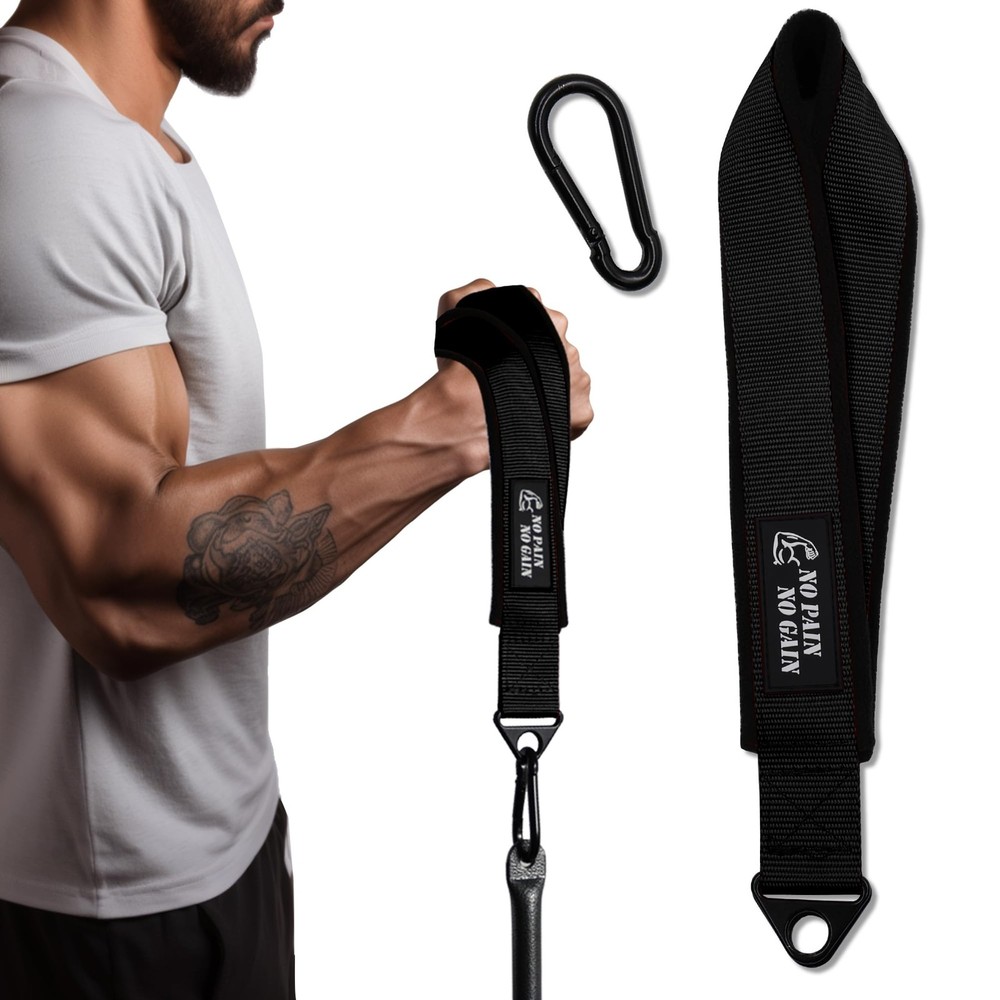 Arm Wrestling Training Strap Belt black strap only (not include loading pin)