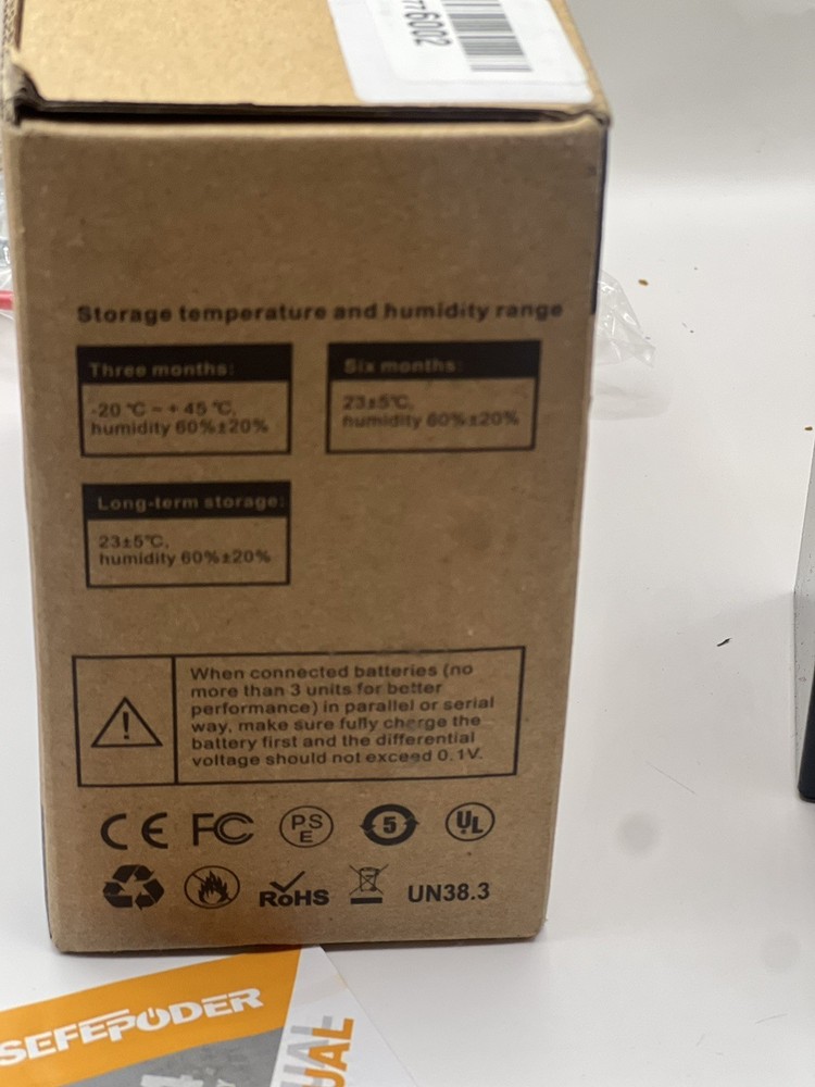 SEFEPODER LIFEP04 Rechargeable Battery 12.8V / 10ah / 128WH