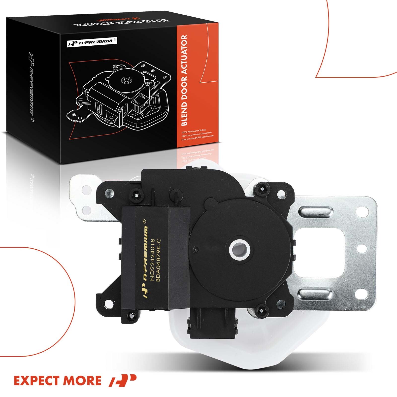 HVAC A/C Air Blend Door Actuator with Panel Main for Honda Civic 2006-2011 Mode