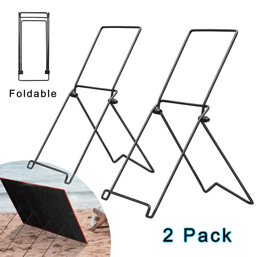 Carbon Steel Solar Panel Stand Mounting Bracket Quick Adjustment Holder Foldable