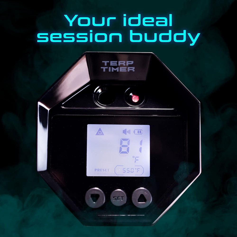 Octave Terp Timer Desktop Sensor Unit | Precision Temperature Control GlosyBlack