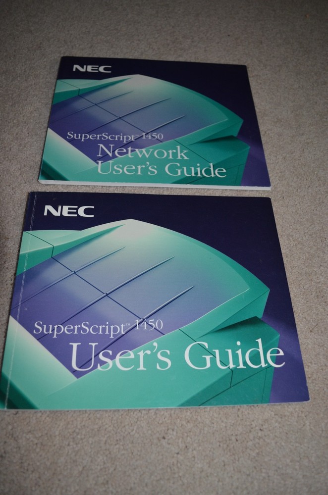 NEC SUPERSCRIPT 1450 USERS GUIDE