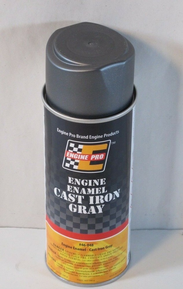 Engine Pro 46-048 Engine Enamel Paint Cast Iron Gray 12oz Can