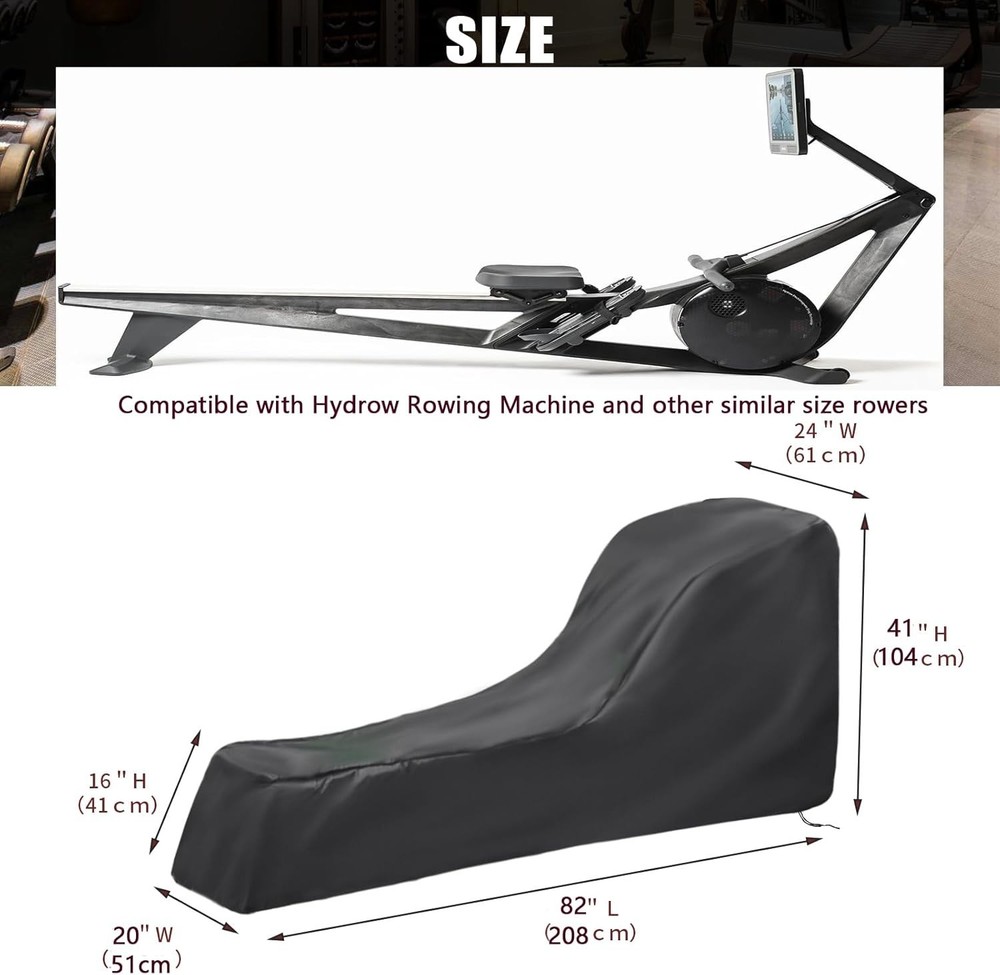 Heavy-Duty Rowing Machine Cover with High-Density Stitching for Durability