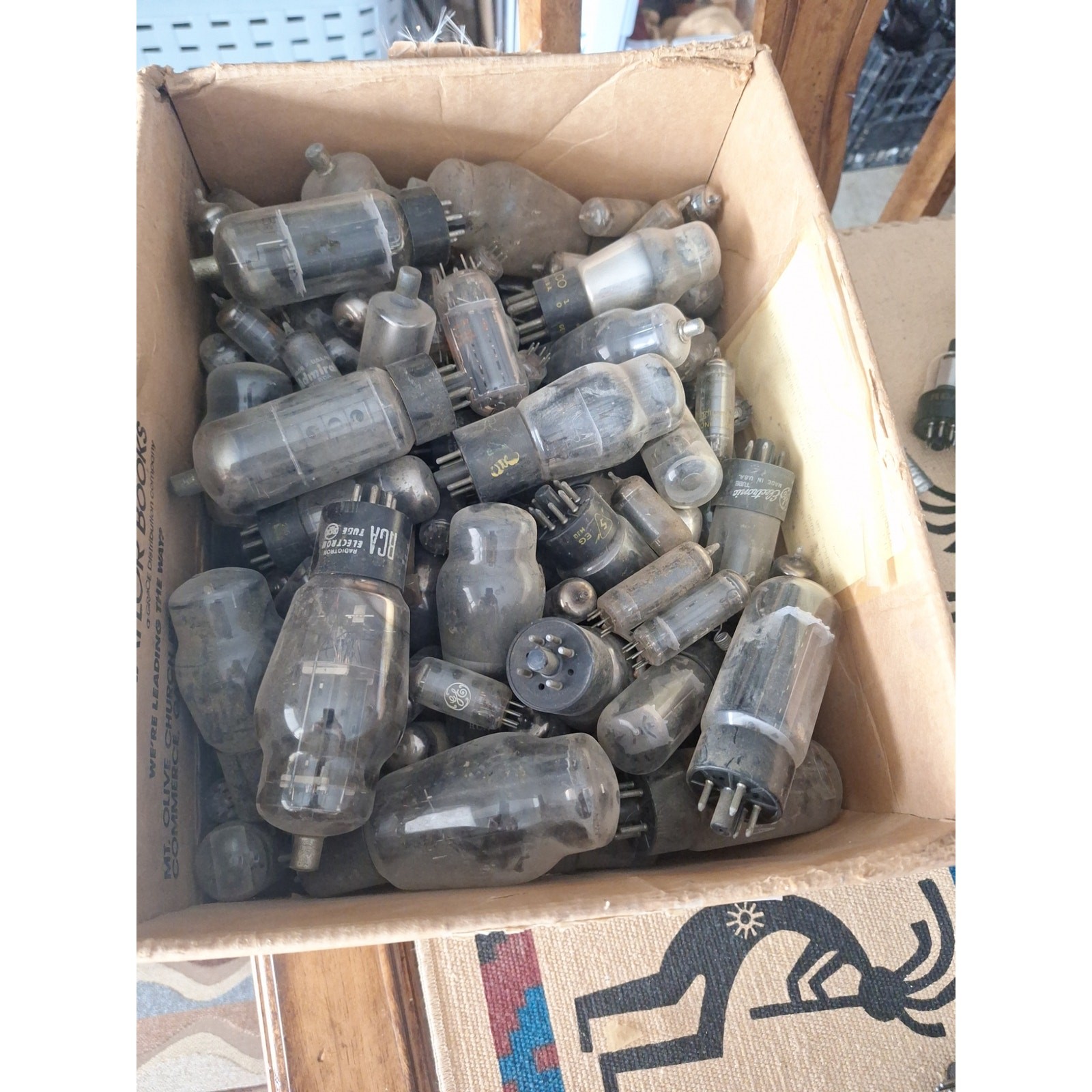 Vintage Vacuum Tube Lot ~160+/- Mixed RCA Sylvania Bendix Radio TV Audio