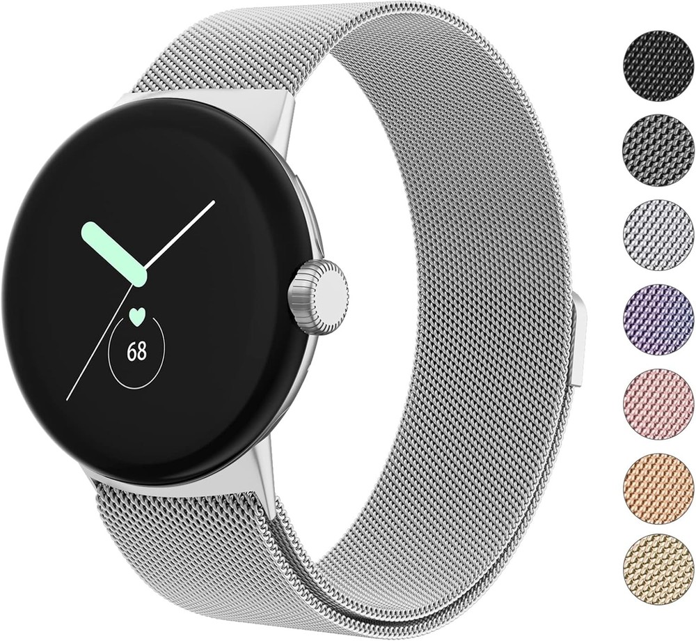 Stainless Steel Mesh Strap Compatible with Google Pixel Watch 41mm