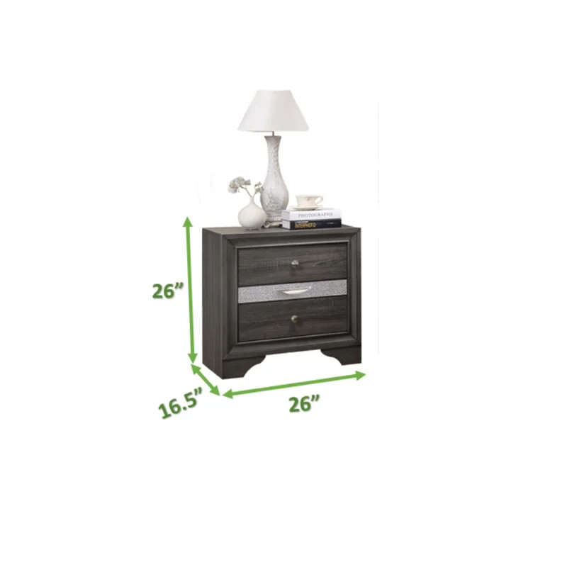 Matrix Nightstand Gray