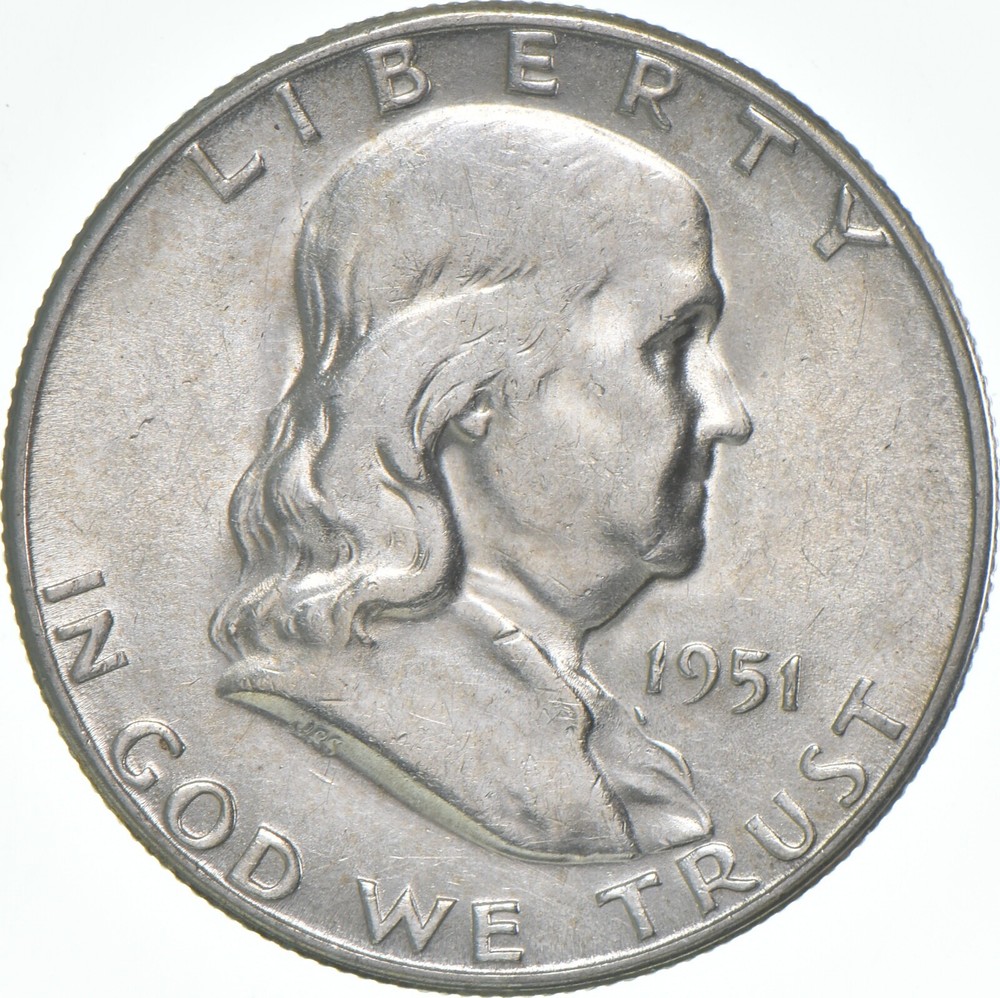 1951-S Franklin Half Dollar AU