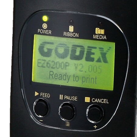 Godex EZ6250i 6" 203 dpi USB, Serial, Ethernet