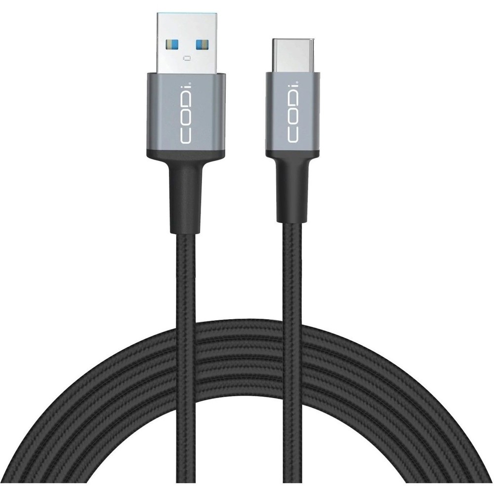CODi 3' USB-A to USB-C Braided Nylon Charge & Sync Cable (a01100)