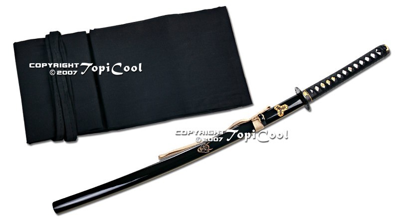 Handmade Kill Bill Bill's Samurai Katana Sword Sharp w/ Stand & Cleaning Kits