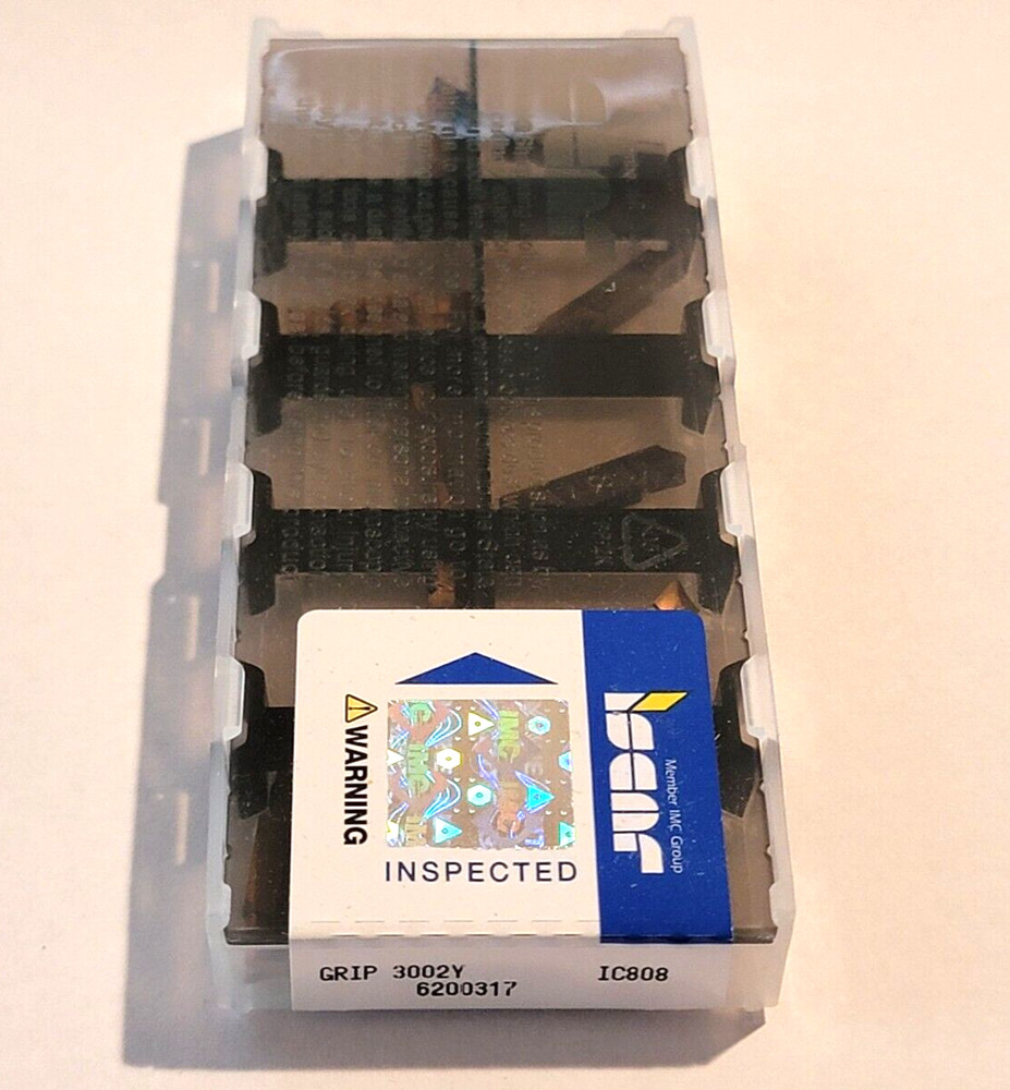 GRIP 3002Y IC808 ISCAR *** 10 INSERTS *** GENUINE ***