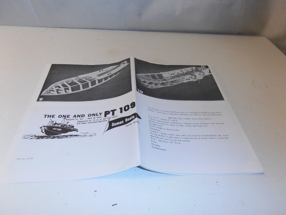 Old Plans for Dumas PT 109