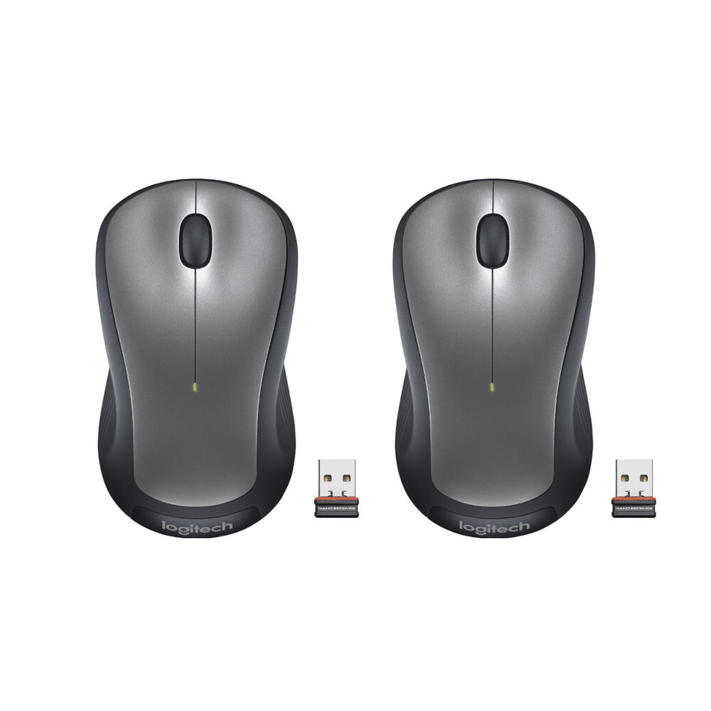 Logitech M310 Wireless Mouse - Silver (2 PACK)