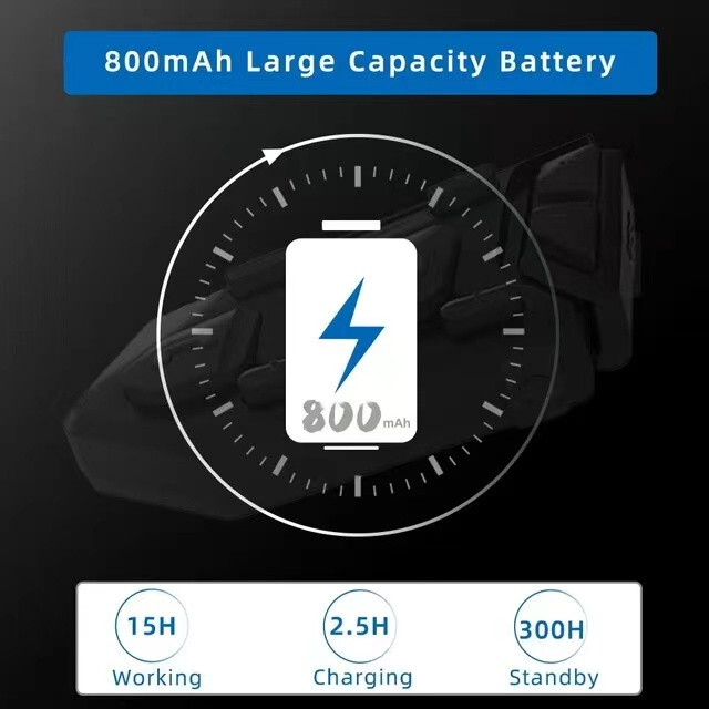 6 Riders Helmet Headset Motorcycle Bluetooth Intercom Wireless Communication