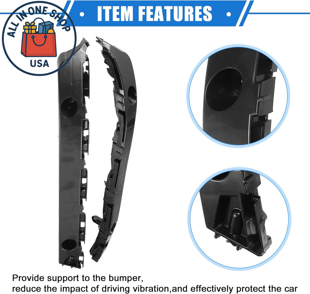 Front Bumper Brackets Support Fender Cover Left Right Side Replacement