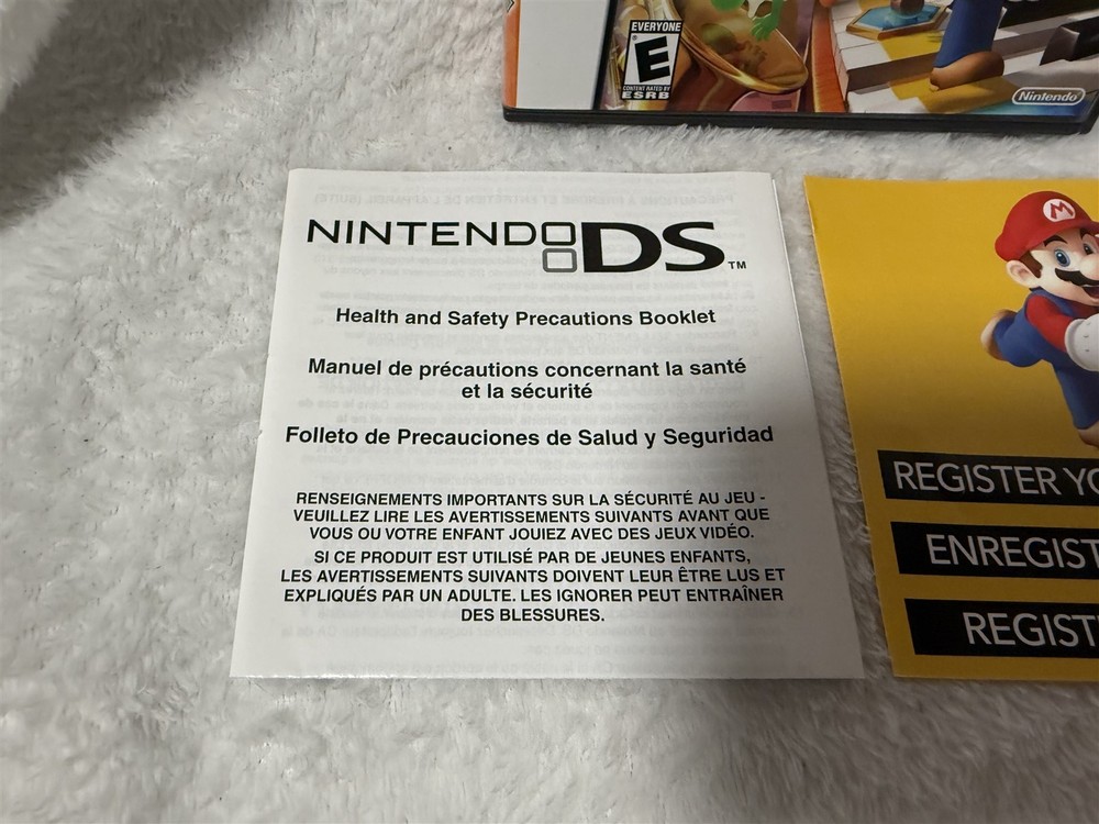 NINTENDO DS MARIO PARTY CASE INSERT MANUAL NO GAME