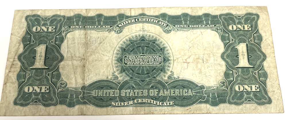 1899 $1 US SILVER CERTIFICATE LARGE NOTE BLACK EAGLE VERY NICE