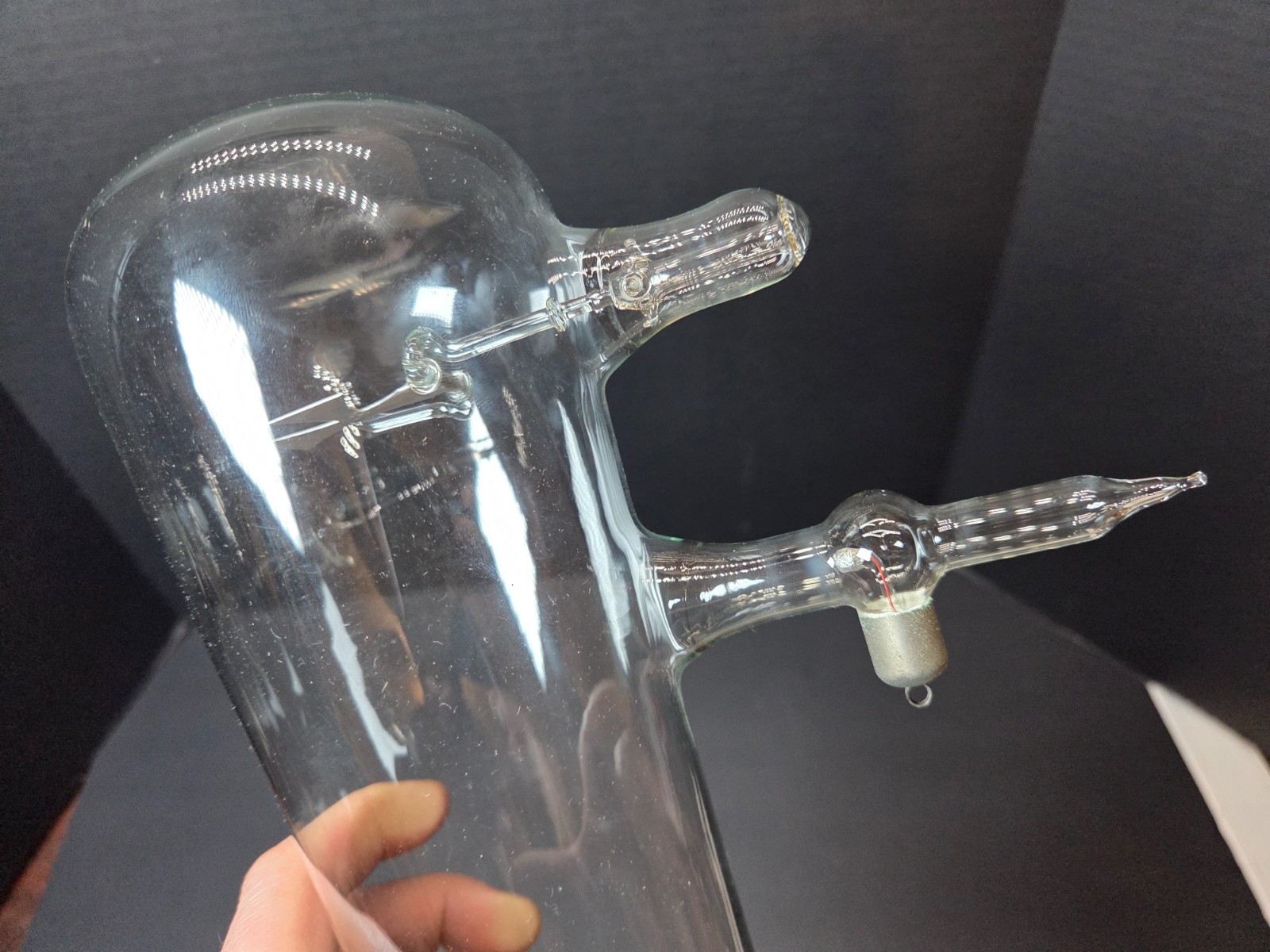 Very rare Original Antique Crookes Tube Cross of malta X ray tube all intact