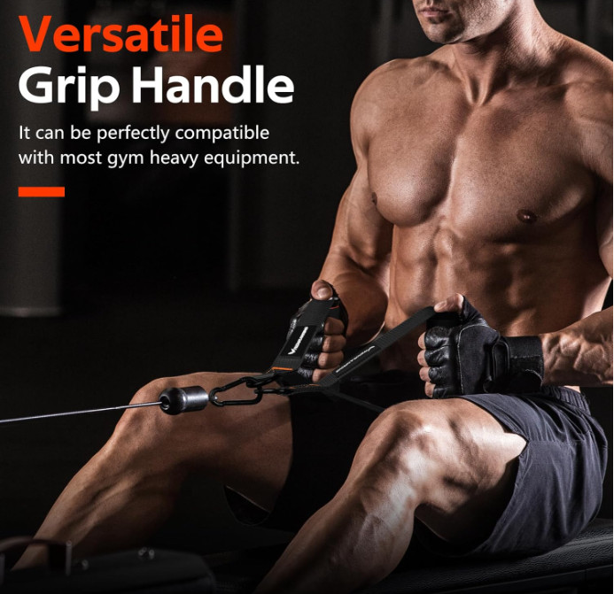 Gym Exercise Handles - Replacement Attachments for Cable Machine & Bands