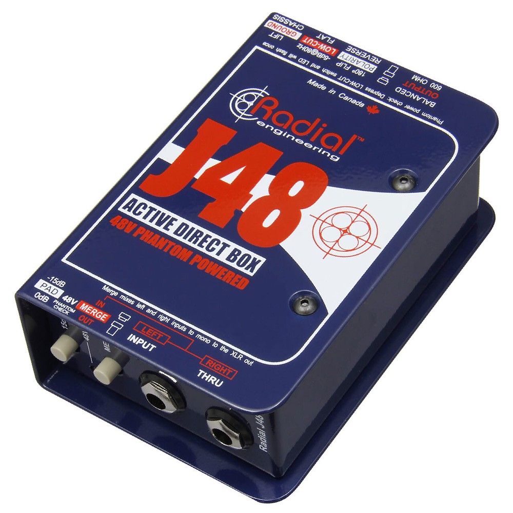 Radial J48 1-Channel Active 48v Direct Box