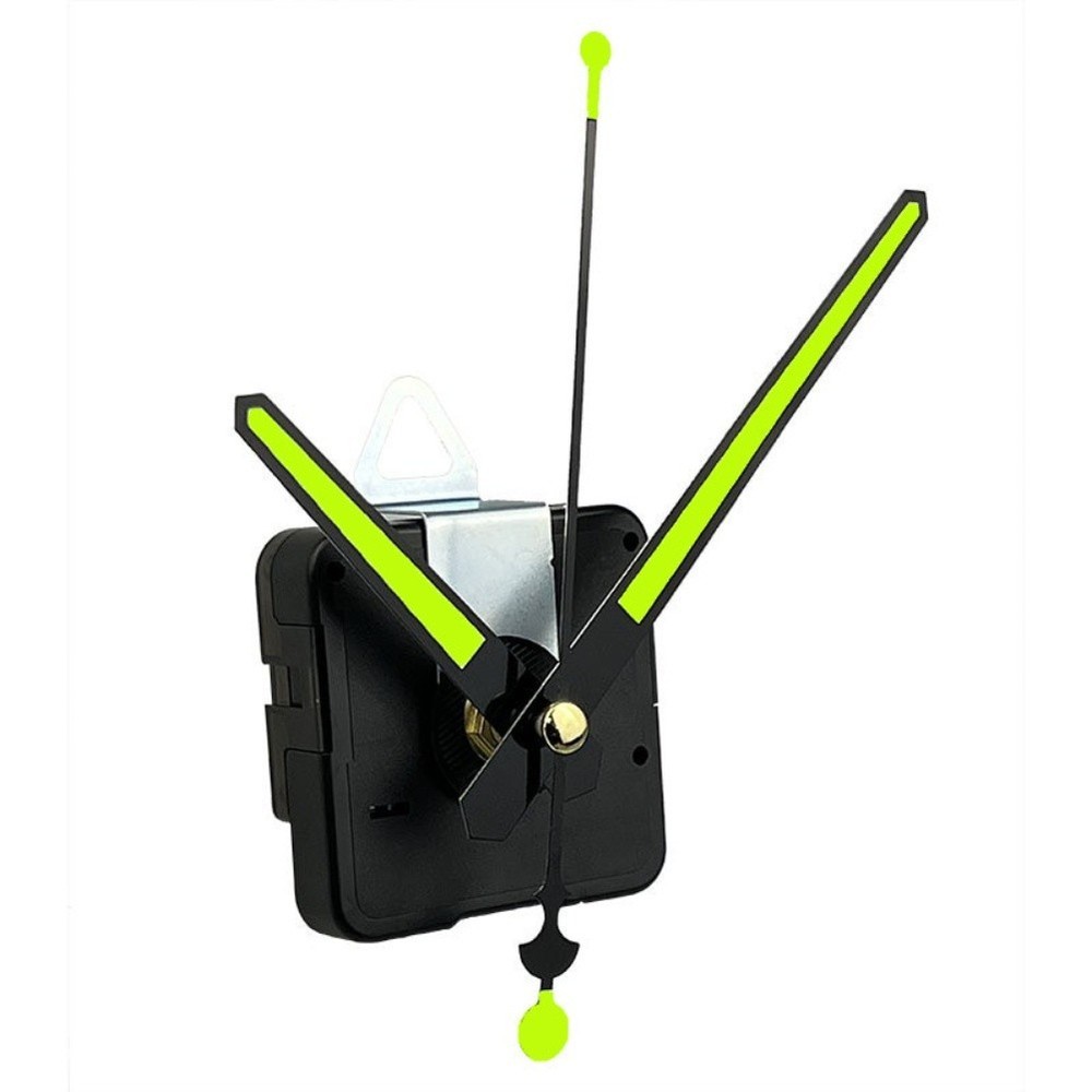 3Pcs 18mm Quiet Clock Movement Kit with 6 Sets Luminous Clock Hands Replacement