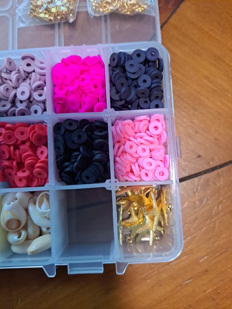 Jewelry Making Kit. starfish, shells 6mm