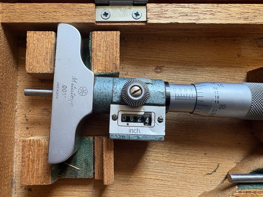 mitutoyo 0-6” depth micrometer