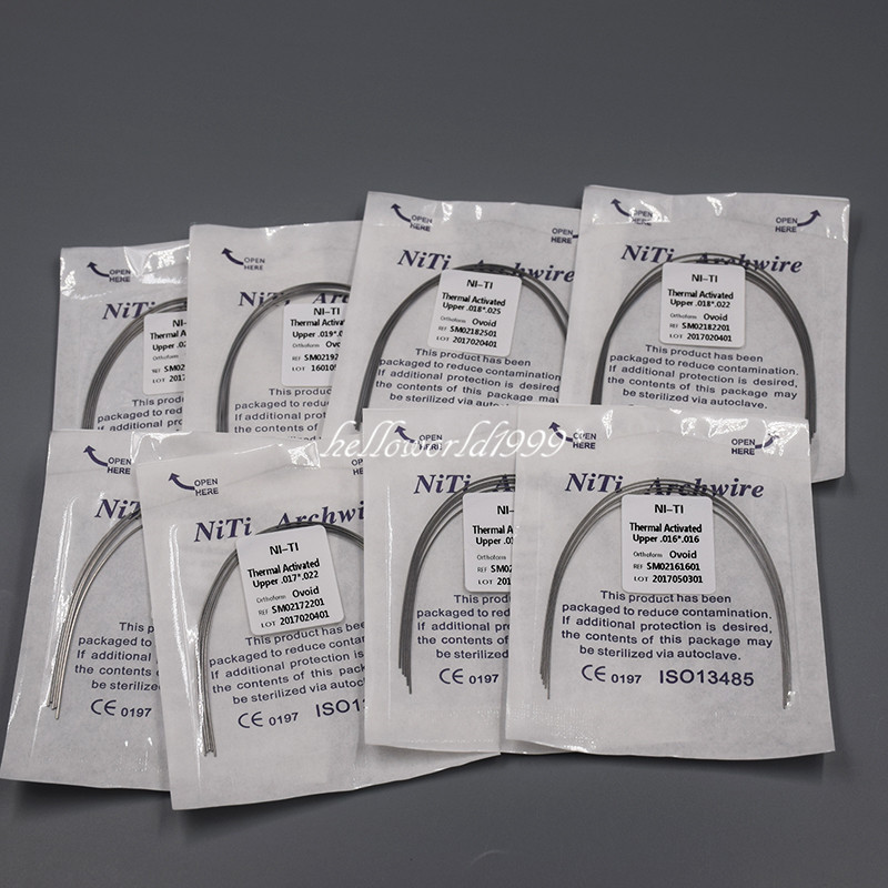Dental Orthodontic Niti Heat Thermal Activated Rectangular Arch Wire Upper/Lower