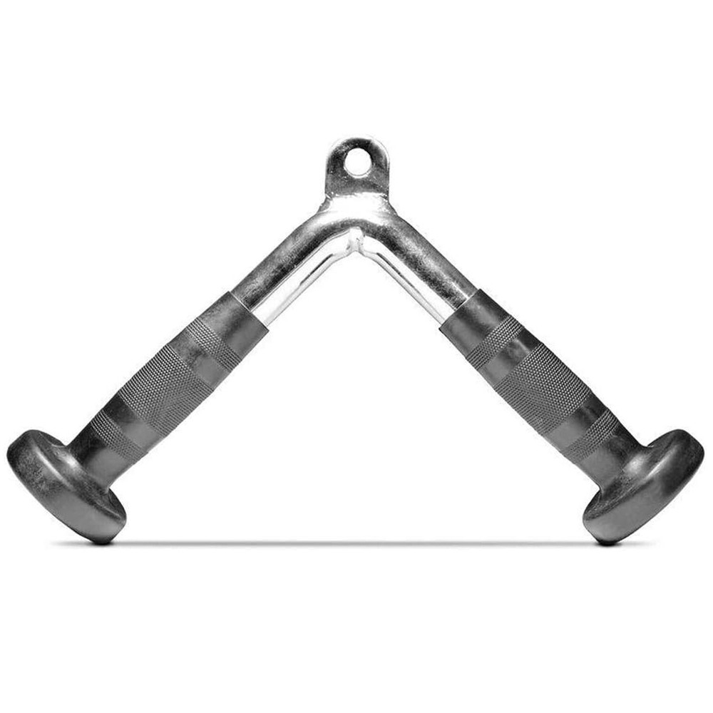 Tricep Press Down Cable Machine Attachment V-Shaped Bar LAT Pull Down