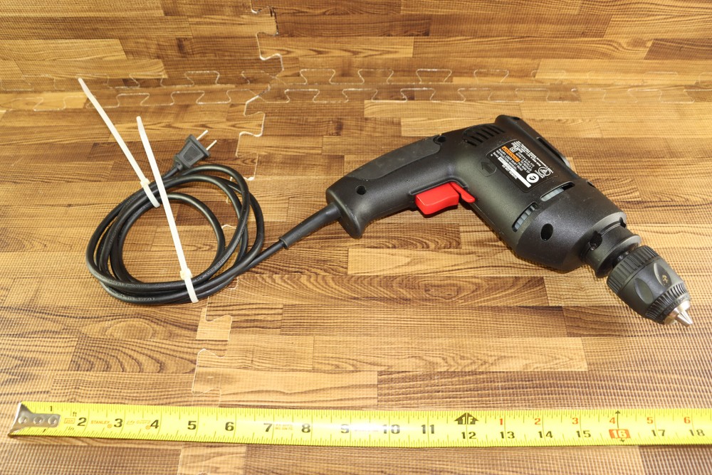 Drill Master 3/8'' Variable Speed Reversible Drill 10mm Keyless Chuck 3.2A 62856