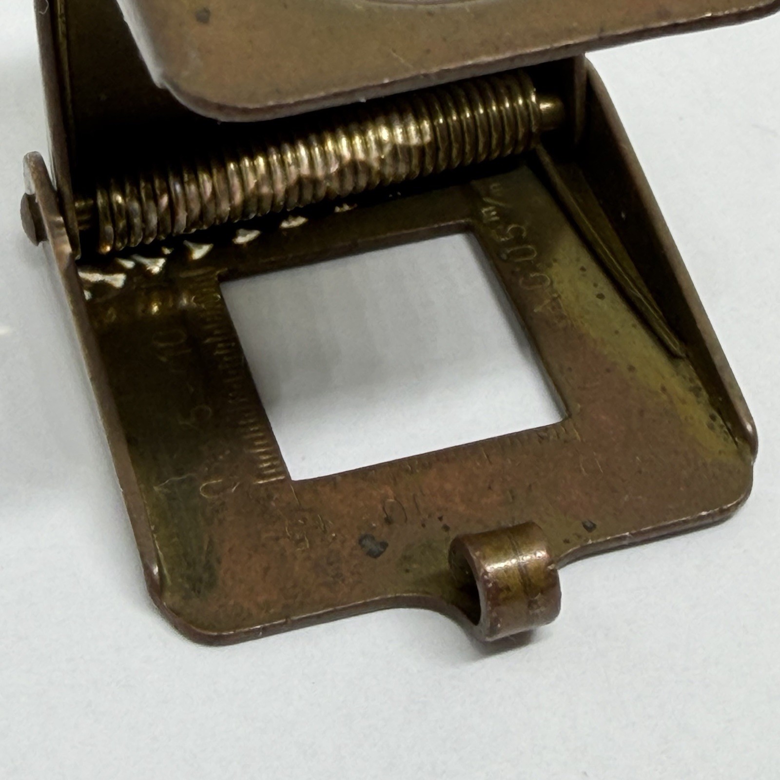 Small Vintage S&V Brand Germany Brass Folding Map Magnifying Glass Loupe - Nice