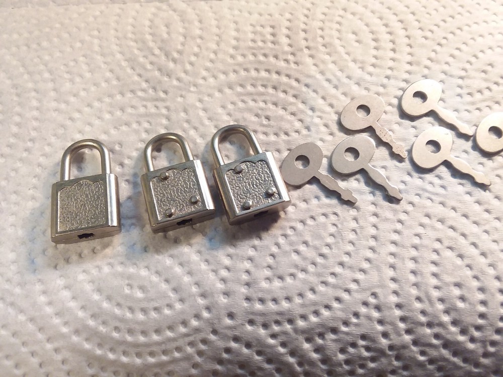 Three 1-1/4" Locks w/Keys