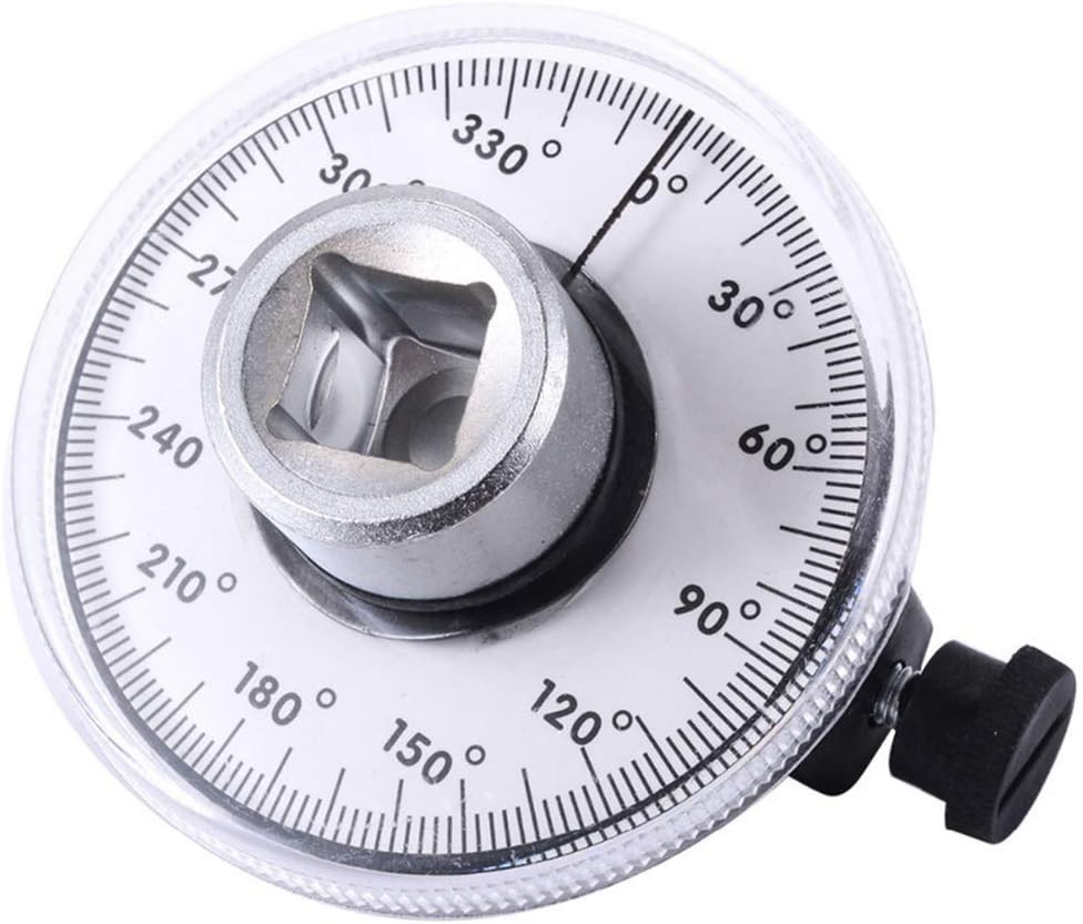 1/2 Inch Torque Wrench Angle Gauge Tool,360° Adjustable meter Wrench Set