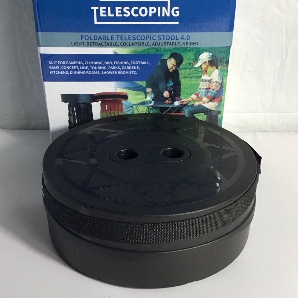 Foldable Retractable Telescopic Stool 4.0 - Black