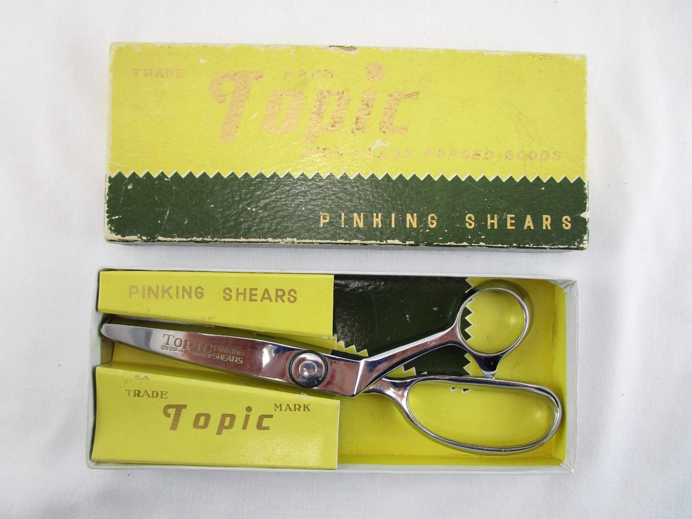 Topic Pinking Shears Zig Zag Scissors 10M #2 Original Trade Mark Box