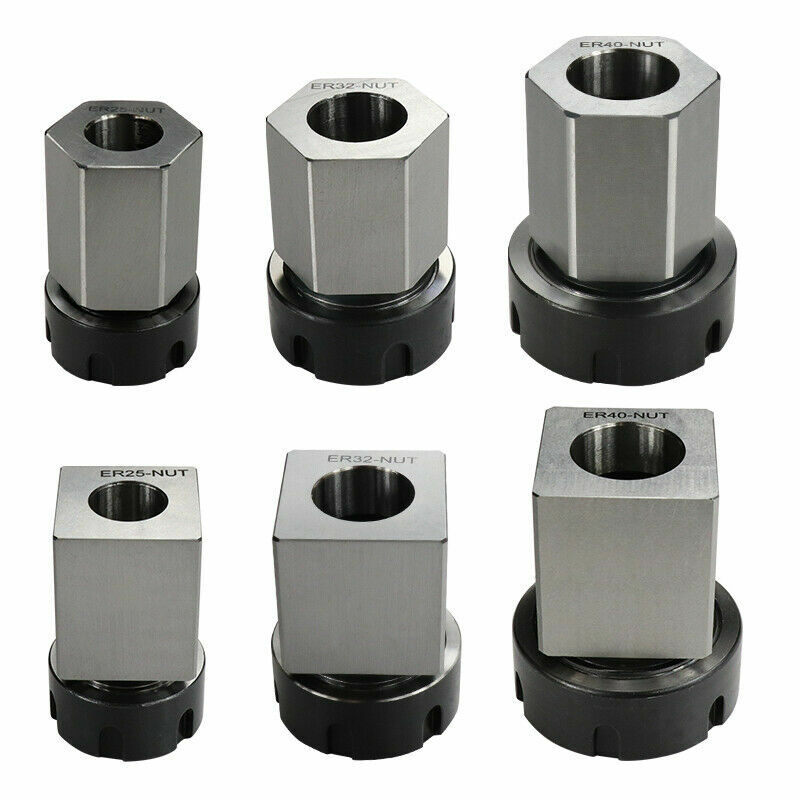 ER25 ER32 ER40 Spring Collet Square Hex Block Chuck Holder for CNC Lathe Machine