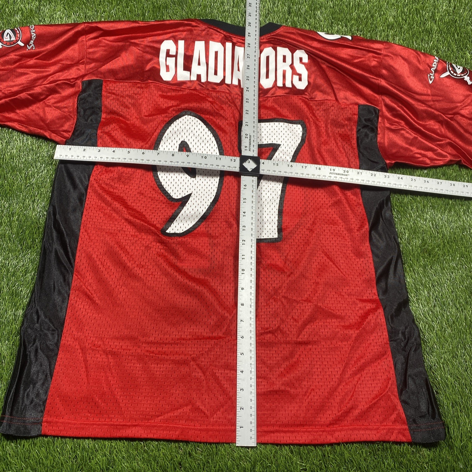 Las Vegas Gladiators Arena Football Jersey Mens Large Red #97 Majestic
