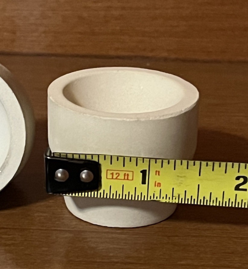 Cupels Magnesia Lot of 3 for Gold Refining, New Supplies