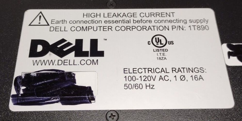 IBM Power Distribution Rack Mount Strip & Dell High Leakage Current (UNTESTED)