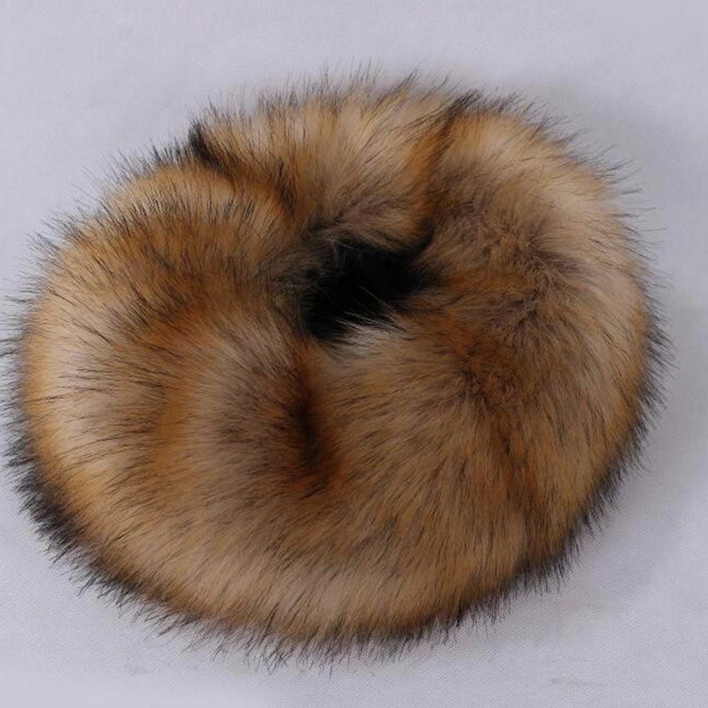 Women's Winter Russian Fluffy Faux Fur Headband Hat Thick Ear Warm Snow Ski Cap