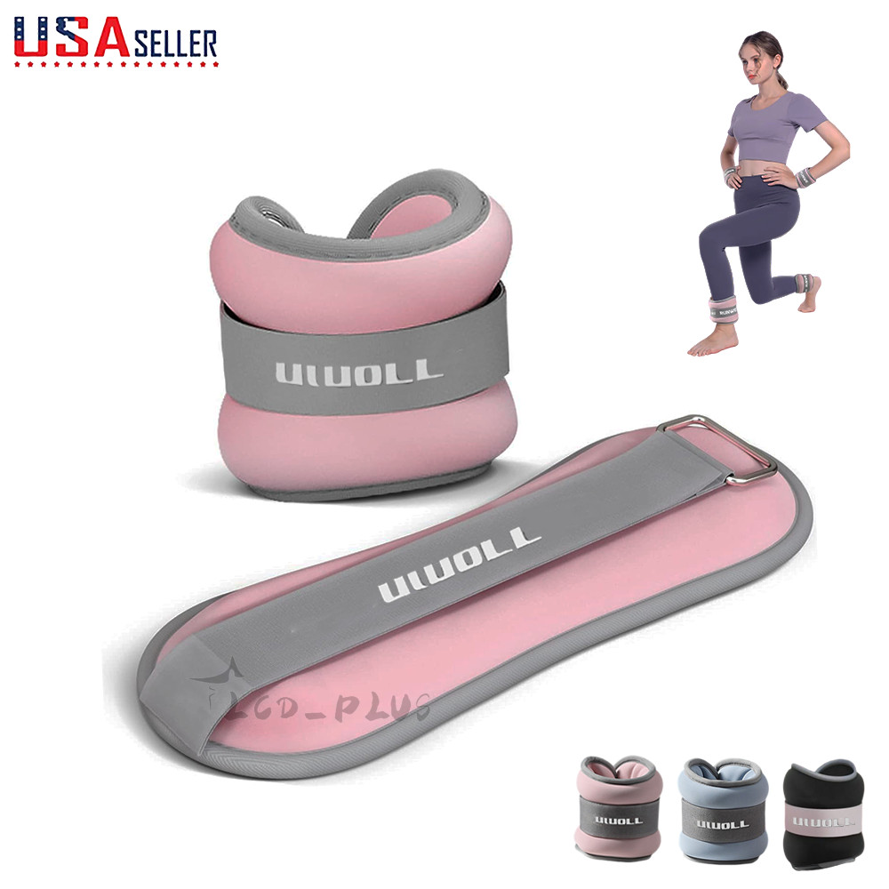 Ankle Weights Pair Arm Leg Wrist Exercise Gym Workout Training Adjustable New