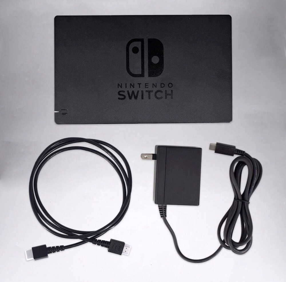 Original Nintendo Switch Charging Dock & AC Adapter Power Cable & HDMI CABLE Set