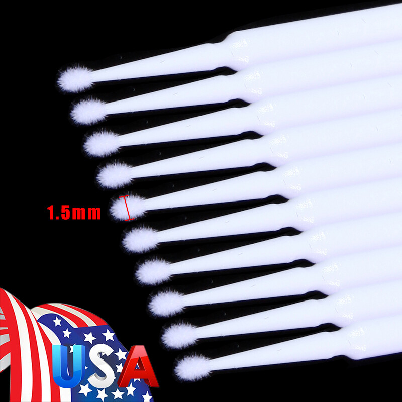 White Microbrush Micro Brush Applicator Tips 1.5mm Dental L