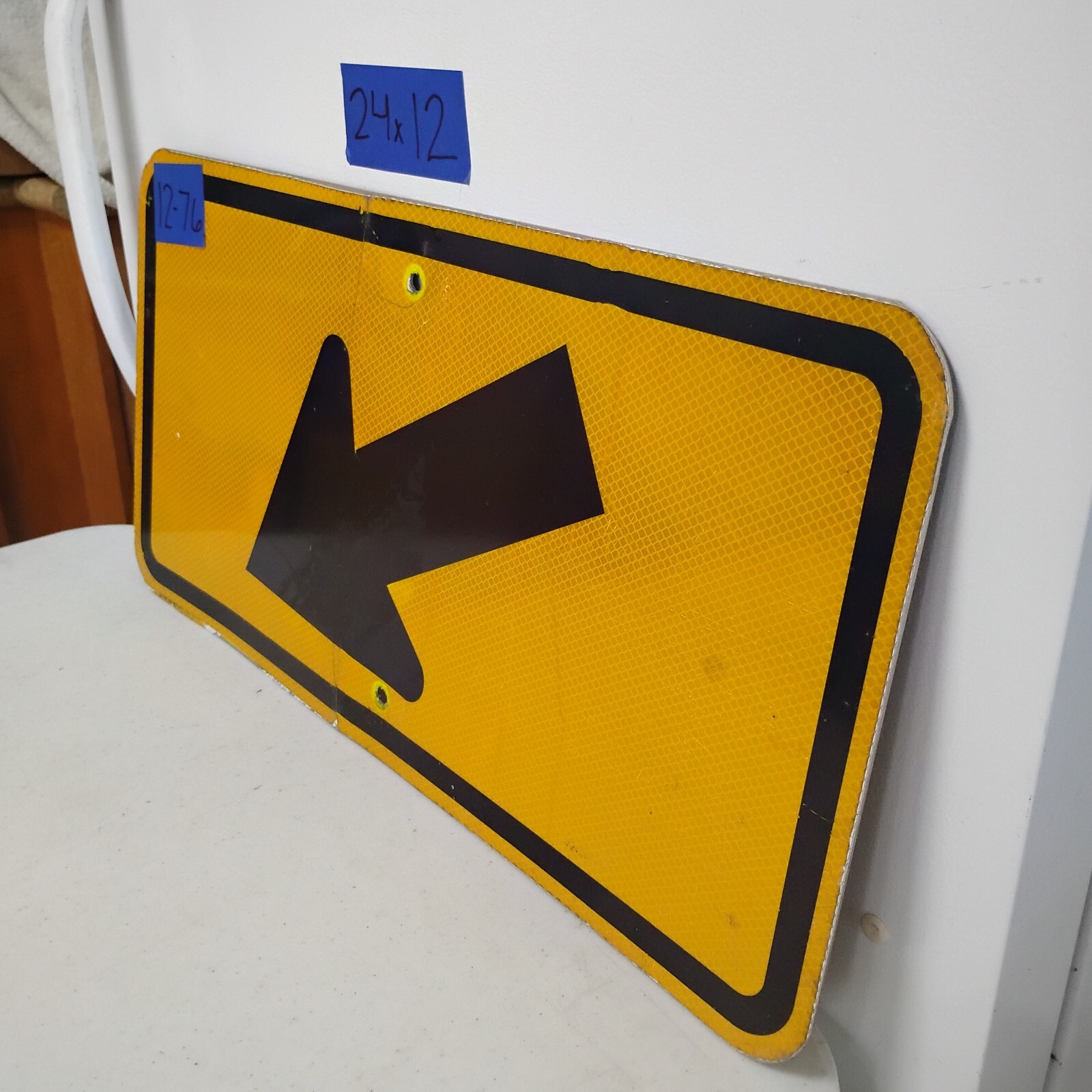 Authentic Road Traffic Street Sign (ARROW) 12"X24" FREE SHIPPING 12-76