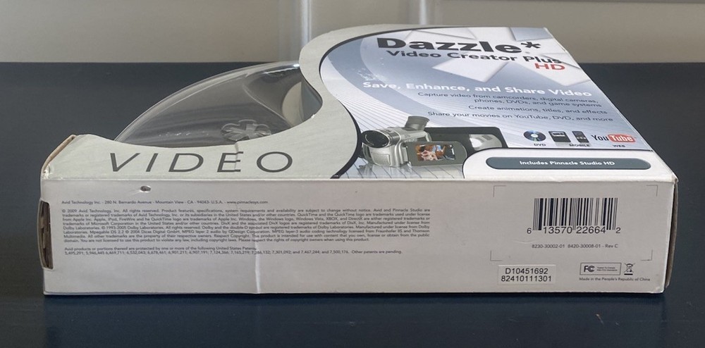 Dazzle Video Creator Plus HD Video Capture Device, Includes Pinnacle Studio HD