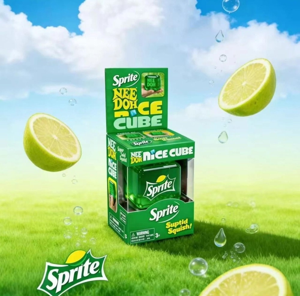 Needoh Limited Edition Sprite Nice Cube Suptid Squish